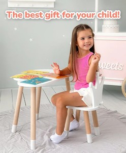 Meubles pour enfants <span class=keywords><strong>Chaise</strong></span> pour enfants avec dossier couronne blanche <span class=keywords><strong>Chaise</strong></span> en bois empilable pour enfants - Product Image 6