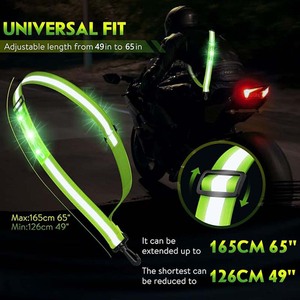 Correa de Hombro con Luz LED Unisex, Reflectante, con Carga USB, Doble Flash, para Correr de Noche, Ciclismo, Advertencia de Seguridad - Product Image 3
