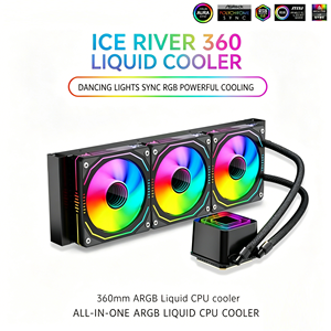 ชุดระบายความร้อนซีพียูแบบน้ำ ARGB ขนาด 360 มม. ปั๊ม 2600RPM พัดลม 71CFM รองรับ Intel AMD AM5 LGA1700 ขายส่ง - Product Image 6