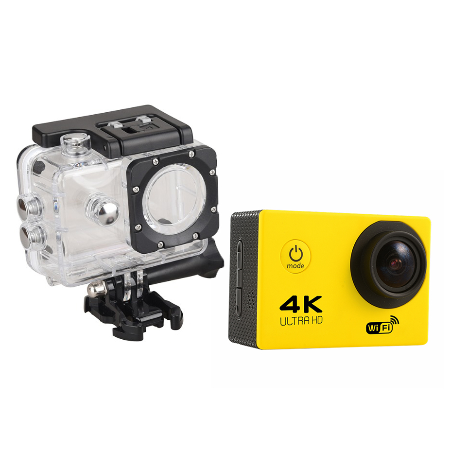 Cámara De Acción 4K UHD Impermeable IP66 - Gran Angular 120°, Batería 2600mAh, Linterna Y Brújula, Ideal Para Deportes Y Aventuras