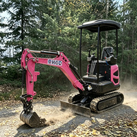 Mini-excavatrice compacte de 1,5 tonne, excavatrice sur chenilles pour les travaux de fondation et de drainage des maisons