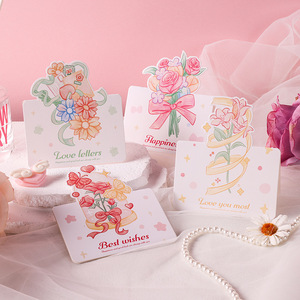 Vente en gros d'usine, bouquet personnalisé pour la Saint-Valentin, petit bouquet romantique, carte de vœux imprimée en couleur - Product Image 5