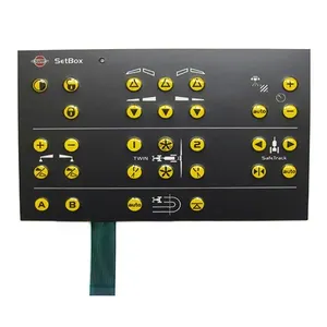 Pegatina de panel de botón de membrana, a prueba de agua, personalizada, interruptores inteligentes, teclado utilizado para electrodomésticos, precio al por mayor