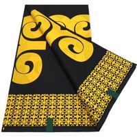 Nouveau tissu brocart africain en cire, motif animal, résistant à l'abrasion, tissé, lourd, design ghanéen, pour femmes