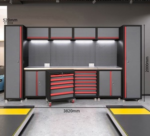 Aanpasbare 6-delige combinatie zware stalen gereedschapskast meubilair <span class=keywords><strong>hardware</strong></span> reparatie werkplaatsen garages OEM/ODM ondersteund roestbestendig - Product Image 5