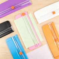 Cortador de Papel Manual A4 con Base de Plástico, Cortador de Papel Portátil y Seguro para Estudiantes, Oficina, Manualidades, Venta al por Mayor