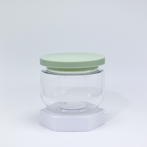 Custom 250g Skincare Body Scrub Cream Jars Round Empty <b>Plastic</b> Cosmetic <b>Containers</b> Jar With Lids - Product Image 4