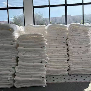 高密度纯棉羽绒被，大号/特大号双人床，纯色舒适柔软被子，床上用品，四季皆宜 - Product Image 3