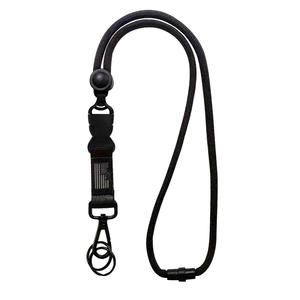 Lanière de haute qualité en métal noir robuste et réglable avec crochet, pour bureau, médecin, <span class=keywords><strong>infirmière</strong></span>, étudiant, femme, avec <span class=keywords><strong>porte</strong></span>-clés en métal, lanière d'identification - Product Image 3