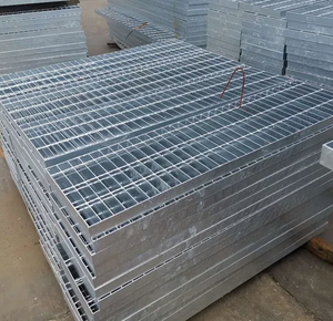 פלטת פלדה מגולוונת פתוחה / רשת רצפה לרצפת ביניים כבדה עבור מדפי משטחים בקנה מידה גדול - Product Image 4