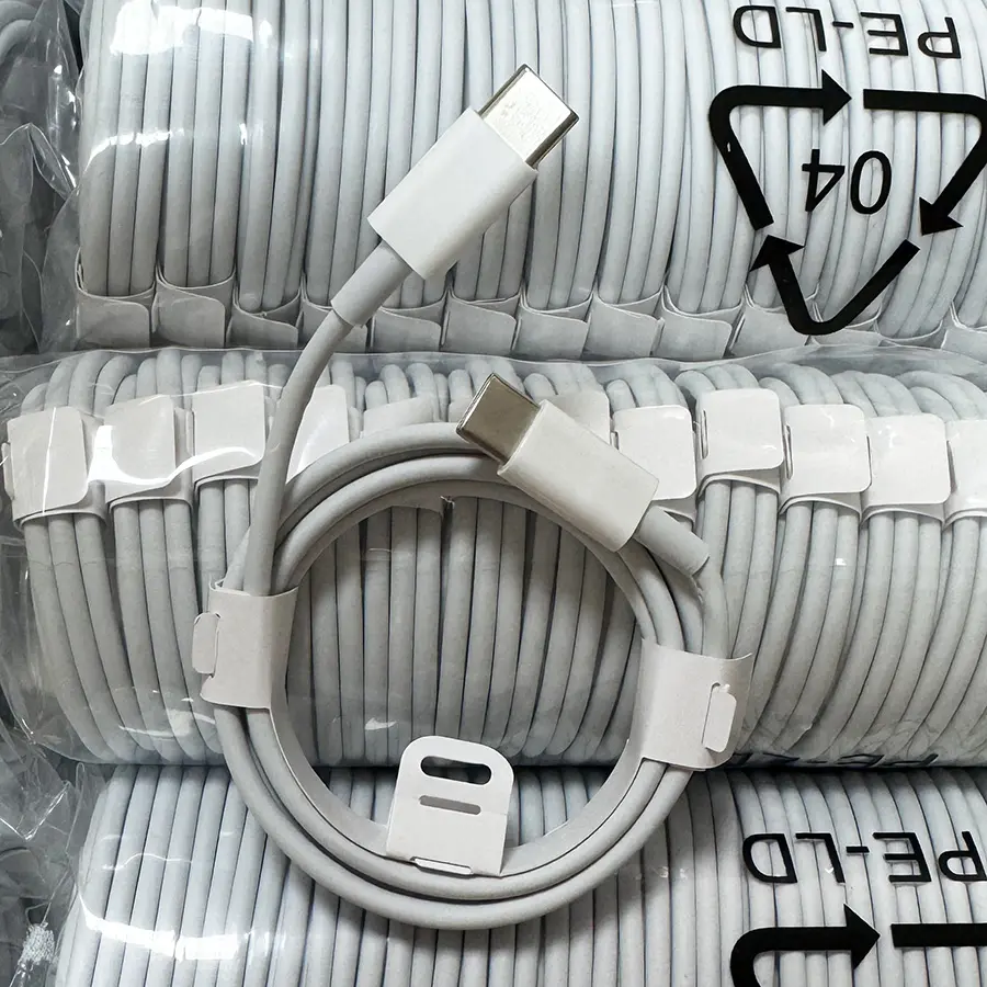 Venta al por mayor USB C Cable de carga rápida Tipo-C Cable de 2 a 1 para el iPhone Cargador DE DATOS Cables de la tableta