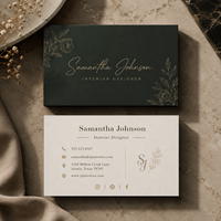 Cartes de remerciement élégantes et robustes, faites à la main, avec logo personnalisé, en carton et papier d'art, pour une mise en valeur de votre marque commerciale