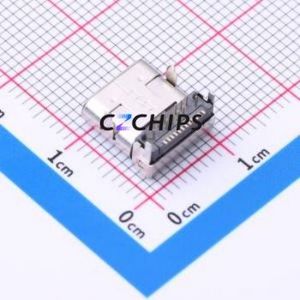 HC-TYPE-C-24P-DS10.0-CH2.75S-5A-04 USB Connector Bent Lead Through Hole Connector Type-C USB 3.1 Female Right Angle Insert - Product Image 2