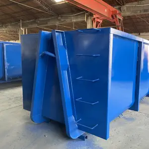Gancho de elevación gancho de elevación cubo de basura camión contenedor de basura para reciclar cubo de basura de metal para la venta