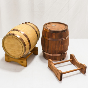 Haute qualité 1-20 litres fabriqués à la main chêne vieillissement whisky bière vin baril en bois pour le vin - Product Image 5