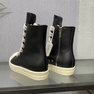 Top Owens Sneakers de luxe pour hommes, chaussures de skate à tige haute, bottines décontractées pour couple, chaussures noires tendance streetwear - Product Image 3