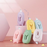 Dessin animé cochon conception couteau utilitaire Portable Mini couteau utilitaire papeterie couteau utilitaire 6 couleurs