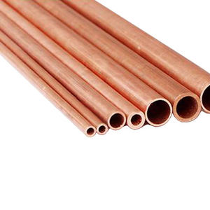 <span class=keywords><strong>Tuyau</strong></span> de <span class=keywords><strong>cuivre</strong></span> droit brillant ASTM C11000 C12200 pour <span class=keywords><strong>radiateur</strong></span> de climatisation, longueur personnalisable, bande de <span class=keywords><strong>cuivre</strong></span> haute pureté - Product Image 1