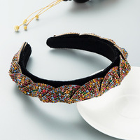 Serre-tête Tendance et Magnifique en Strass de Cristal, Grande Version, Accessoire Cheveux pour Femme, Idéal pour le Lavage du Visage