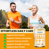Complément alimentaire de vitamine D3 K2 de haute qualité SPL OEM, gélules molles pour soutenir la santé des os, du cœur et du système immunitaire, nutrition quotidienne, gélules molles de vitamine D3 K2