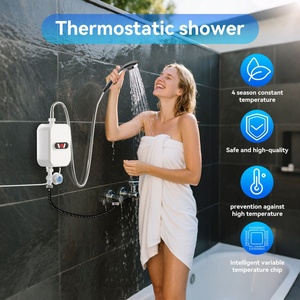 Mini chauffe-eau électrique instantané sans réservoir, eau chaude instantanée, chauffage rapide, douche, salle de bain, cuisine, prise EU - Product Image 2