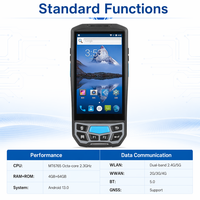 Terminal PDA portable ODM HS03 Android 13.0 avec écran tactile de 5 pouces, lecteur de codes-barres 2D, IP65, GPS, PDA pour collecteur de données logistique