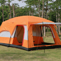 Tente de camping pliable personnalisée, imperméable, double couche, style Ridge, quatre saisons, en tissu Oxford pour l'extérieur