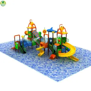 2023 Fun Splash Park Perosotan Air Sederhana untuk Permainan Anak-anak Bermain Aqua Park Peralatan Luar Ruangan Taman Bermain Air