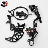 Support de frein à double étrier gauche en aluminium CNC haute performance avec support de repose-pieds pour kit de mise à niveau de frein de stunt Sur Ron Ultra Bee