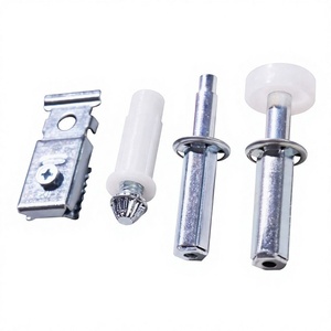 RHETECH WEKIS Kit de quincaillerie moderne en acier pour porte pliante, 4 pièces, pour porte de grange coulissante, incluant vis de fixation pour panneau de placard, garantie 2 ans - Product Image 3