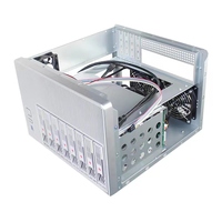 BKHD NAS 8-bay C612 N100 Warna Perak NAS Gratis TrueNAS SATA 2.5 3.5-inci SSD HDD Cocok untuk Rumah dan Bisnis