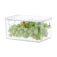 Groothandel Transparante Koelkast Voedselbewaarbox met Deksel Luchtdichte Plastic Keuken Pantry Organizer Bakken