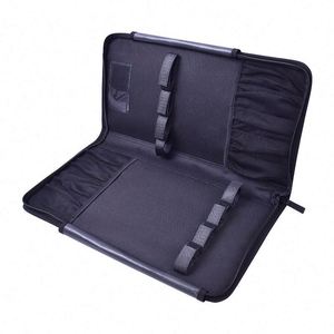 BSCI Factory Custom Logo Padded Chef Knife Case <b>Roll</b> <b>Bag</b> Kitchen Utensils Carrier Pouch - Product Image 3