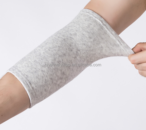 Penstabil bantalan siku & lutut dapat diatur, penahan perlindungan olahraga bambu rajut medis - Product Image 3