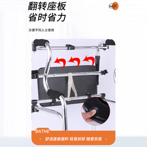 Aluminum Alloy Walking Aid Lightweight Foldable <b>Walker</b> For Elderly And <b>Disabled</b> Mobility Support - Product Image 4