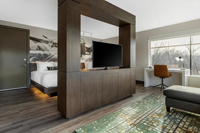 Hochwertiges Modernes Apartment-Motel-Resort Schlafzimmer-Möbelset Maßgefertigter Holzschreibtisch für den Gastgewerbebereich CE ISO