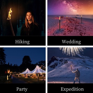 2025 Nhà Máy Trực Tiếp Bán Buôn Thiết Kế Cổ Điển Bằng Gỗ Xử Lý Bông Sáp Ngọn Đuốc Nhà Sản Xuất Cho Lửa Trại Cắm Trại Dã Ngoại Vườn Đảng - Product Image 3