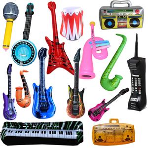 Instruments <span class=keywords><strong>de</strong></span> musique gonflables, jouets pour fête, piscine, accessoires <span class=keywords><strong>de</strong></span> plage, guitare gonflée pour enfants, sax, <span class=keywords><strong>piano</strong></span>, radio, microphone, vente en gros - Product Image 1