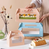 Pour rouleau suisse longue boîte coupe gâteau entier Dessert sacoche pour mousse serviette rouleau pour gâteau rouleau emballage fleur stockage estampage