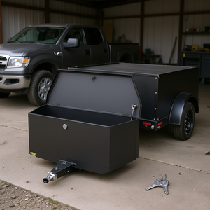 Caja de herramientas Vevor para remolque, 36x12x12 pulgadas, de acero resistente, con cerradura y llaves, para camioneta o remolque utilitario. - Product Image 2