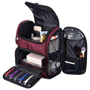 Bolsa <span class=keywords><strong>de</strong></span> Maquillaje Profesional Personalizada, Impermeable, Multifuncional, <span class=keywords><strong>de</strong></span> Gran Capacidad, Mochila Cosmética para Viajes, <span class=keywords><strong>Trabajo</strong></span> y Actividades al Aire Libre - Product Image 1