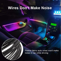Éclairage d'ambiance automobile, lumières LED néon changeantes de couleur, éclairage intérieur de voiture, application décorative, bande lumineuse de voiture, acrylique décoratif, ambiance