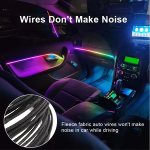 Iluminación Ambiental para Automóvil, Luces LED de Neón que Cambian de Color, Decoración Interior para Automóvil, Tira de Luces Decorativas de Acrílico - Product Image 4