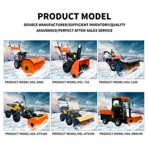 Woer 15HP Soplador de nieve de gas automático Sopladores de nieve de gasolina autónomos para ATV Equipo de cepillo de barredora de carretera - Product Image 3