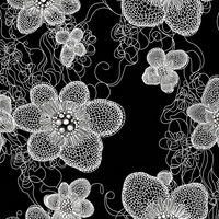 Tissu de robe Koshibo tendance, texture crêpe, motif noir et blanc imprimé sur mesure, pour usage quotidien ou scénique