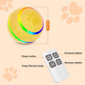 New Arrival Hot Selling Toy Smart Electric Remote Control <b>Dog</b> Chew <b>Ball</b> Interactive Pet Chew Toys - Product Image 2