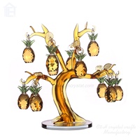 Dernier design, prix usine, arbre d'ananas en cristal à prix abordable, articles de décoration religieuse avec 12 ananas de 30 mm