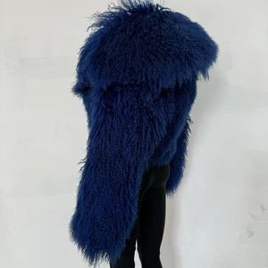 Abrigo de Piel Mongol para Mujer, Cuello Grande Abatible, Abrigo Corto de Piel Auténtica, Chaqueta Cálida y Esponjosa de Moda para Invierno y Otoño - Product Image 3