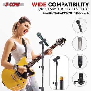DB 5Core MS RBL 3T Soporte De Micrófono-Universal Heavy Duty Floor Adjustable <b>Microphone</b> <b>Stand</b> <b>with</b> Round Base - Product Image 5