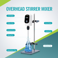 Instrumento de laboratorio mezclador industrial agitadores mezclador de alta velocidad agitador superior para cosméticos precio de fábrica